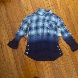 Justice botton up shirt